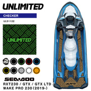 Mat de tracción para RXT 230, GTX, GTX Ltd & Wake Pro 230 ('19 ~) (Checker) (hecho a pedido está disponible)