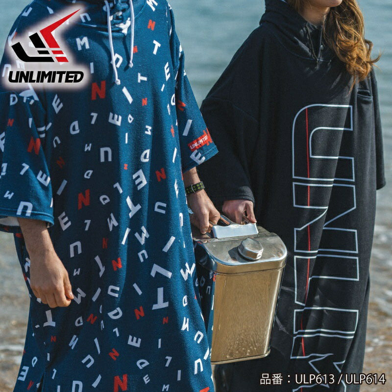 Microfibered Pull-over Towel Hoodie -BLACK-