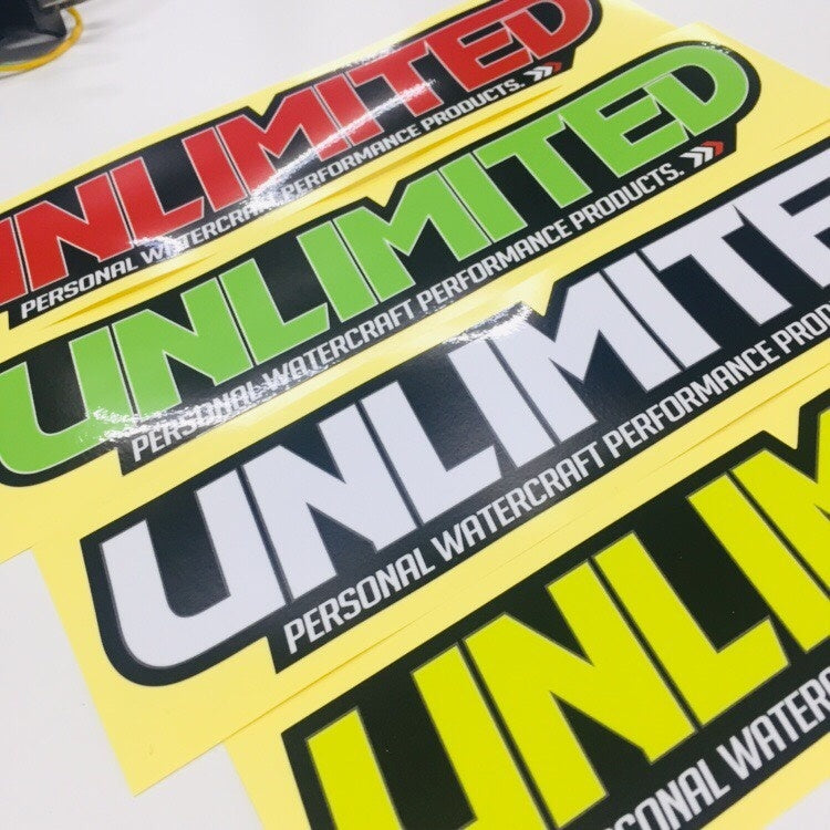 Etiqueta engomada <tc>UNLIMITED</tc> 24 centímetros