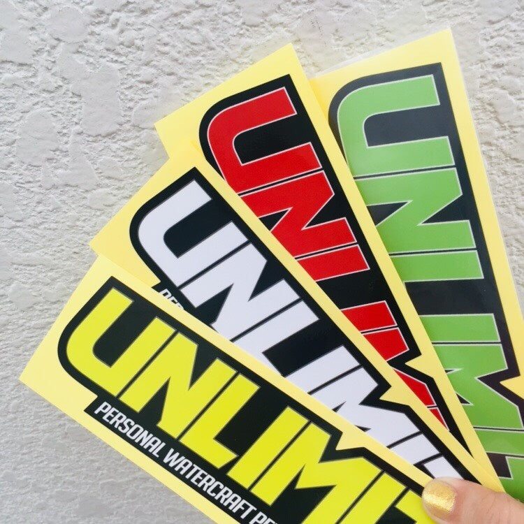 Etiqueta engomada <tc>UNLIMITED</tc> 24 centímetros