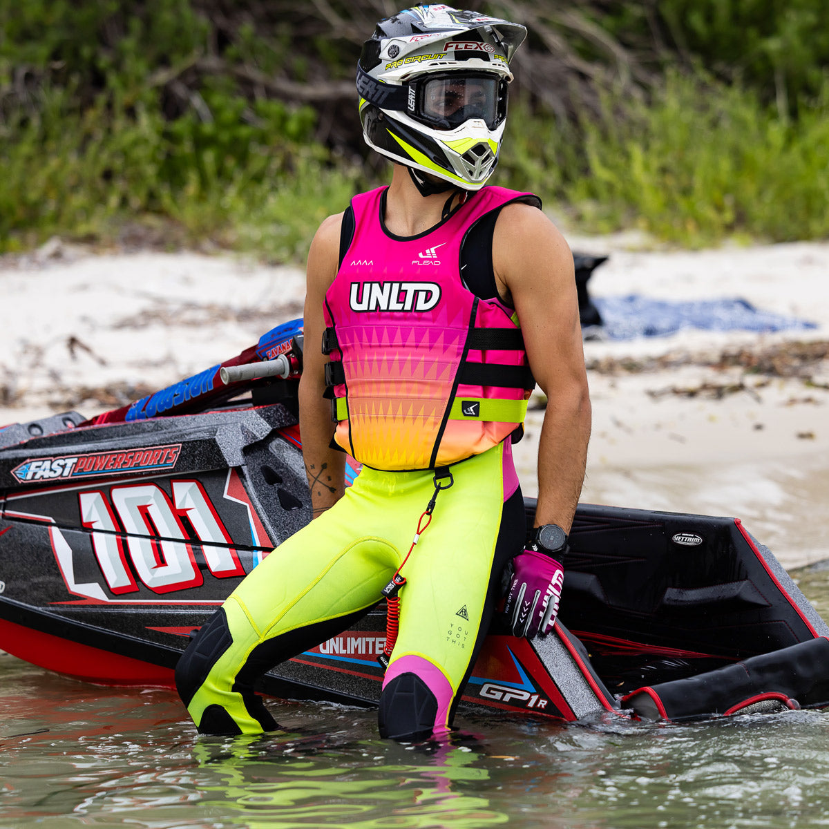 FLEAD WETSUITS JOHN Yellow | UNLIMITED PWC