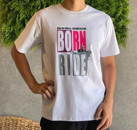 ハイブリッド コットン ユニセックス T シャツ [BORN TO RIDE]