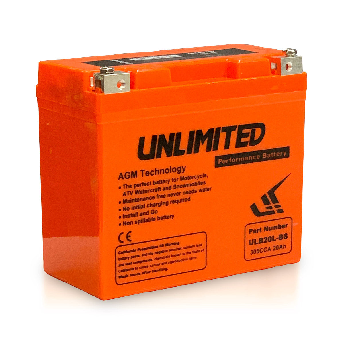 AGM PERFORMANCE BATTERY ULB20L-BS