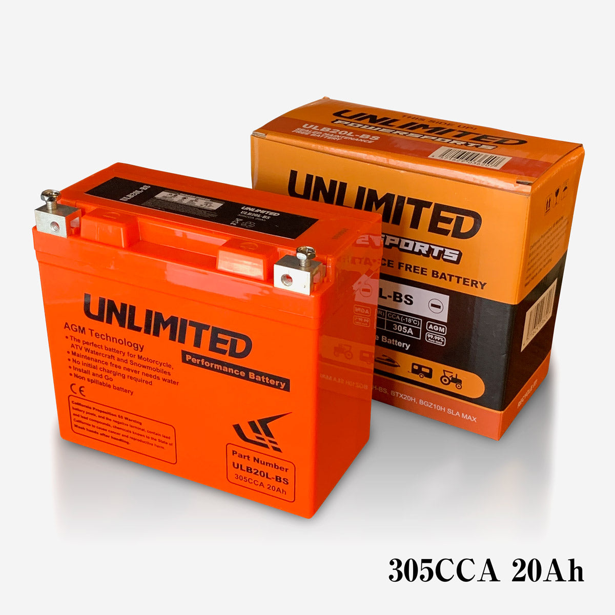 AGM PERFORMANCE BATTERY ULB20L-BS