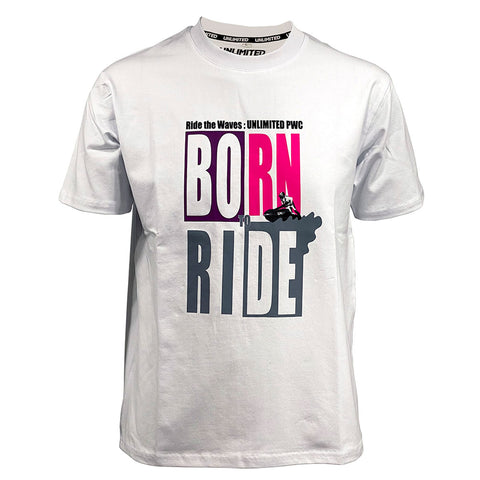 ハイブリッド コットン ユニセックス T シャツ [BORN TO RIDE]